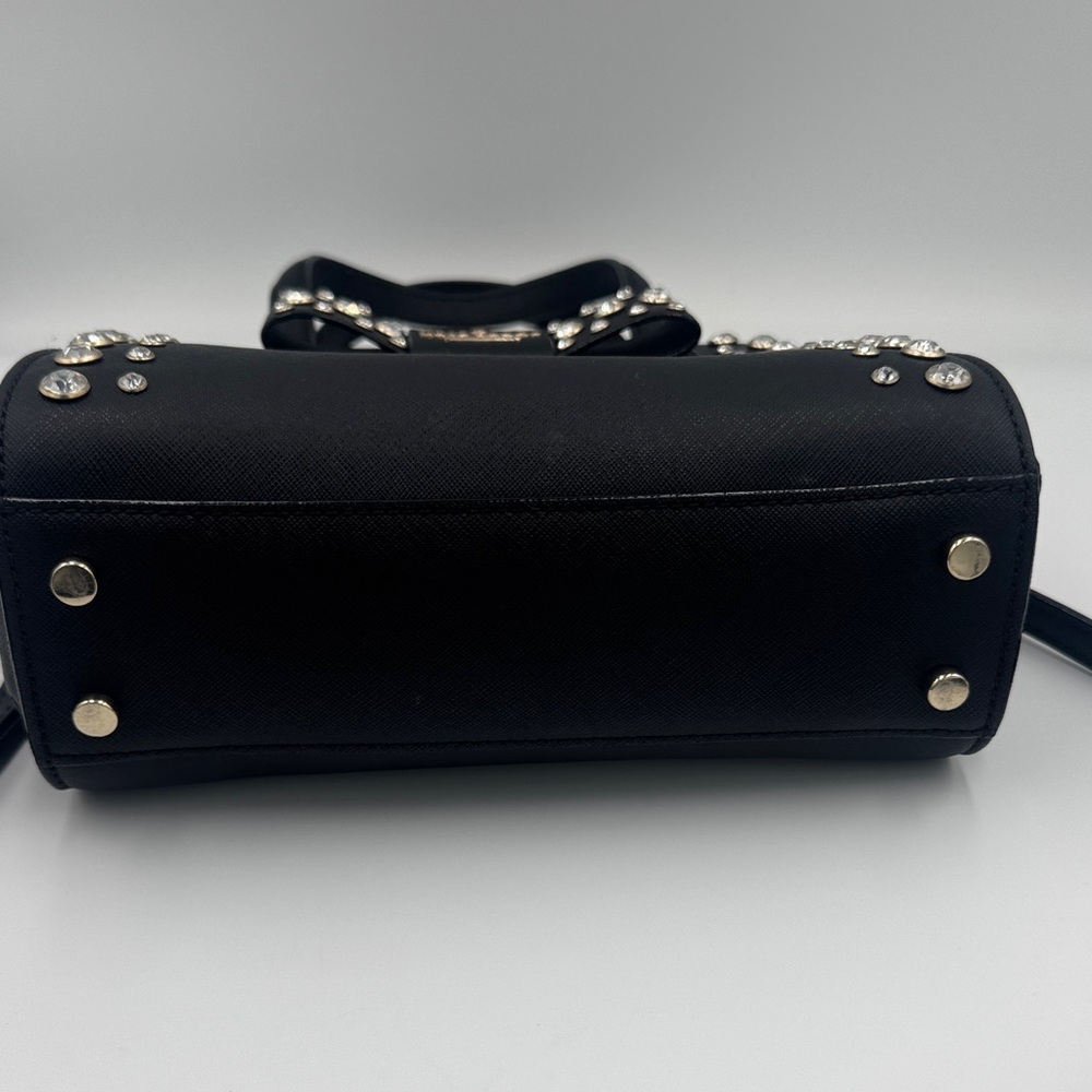 Kate Spade Black Two-Way Satchel & Wallet Set with Crystal Embellishments - Picture 9 of 13